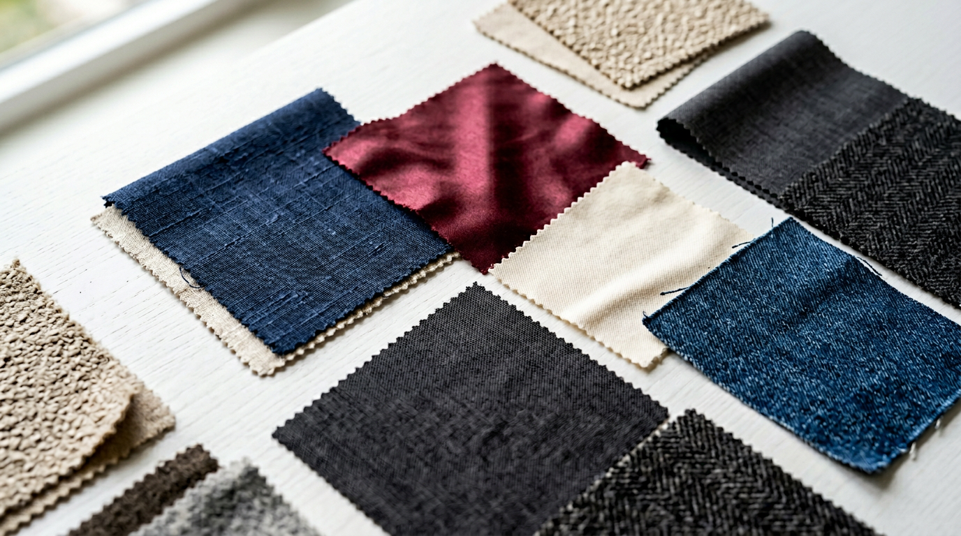 Muestras de géneros textiles